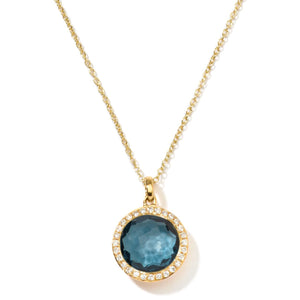 Ippolita 18K Gold 'Lollipop' Mini Blue Topaz Pendant Necklace