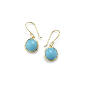 Ippolita 18K Gold Mini 'Lollipop' Turquoise Drop Earrings