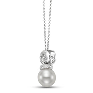 Mastoloni 18K White Gold Pearl Pendant Necklace