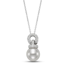 Load image into Gallery viewer, Mastoloni 18K White Gold Pearl Pendant Necklace
