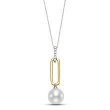 Load image into Gallery viewer, Mastoloni 14K Two-Tone Pearl Pendant Necklace
