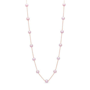 Mastoloni 14K Rose Gold Pink Pearl Necklace