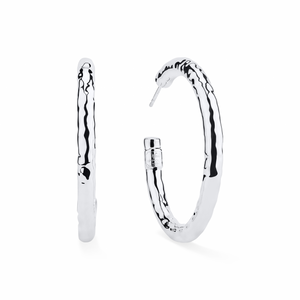 Ippolita Sterling Silver Medium 'Classico' Hammered Hoop Earrings