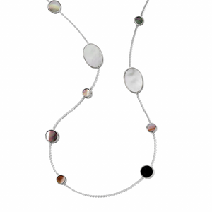 Ippolita Sterling Silver Polished 'Rock Candy' Oval Station Necklace