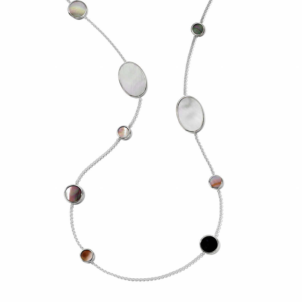 Ippolita Sterling Silver Polished 'Rock Candy' Oval Station Necklace
