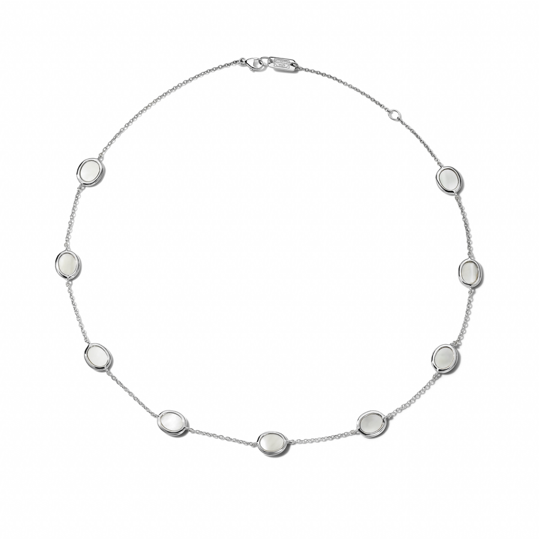 Ippolita Sterling Silver Polished 'Rock Candy' Short Confetti Necklace in Mother-of-Pearl