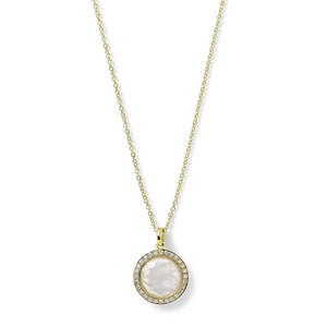 Ippolita 18K Gold Mini 'Lollipop' Pendant Necklace in Mother-of-Pearl