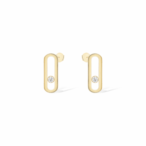 Messika 18K Gold 'Move Uno' Earrings with Diamonds