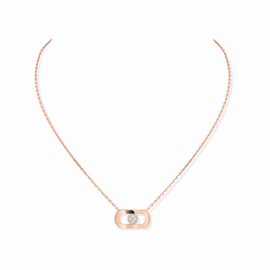 Messika 18K Rose Gold 'Move' Necklace with Diamonds