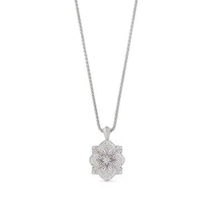 Buccellati 18K White Gold 'Opera Tulle' Diamond Pendant Necklace