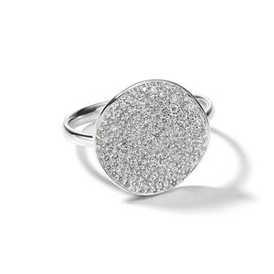 Ippolita Sterling Silver Medium 'Stardust' Flower Diamond Disc Ring