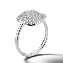 Load image into Gallery viewer, Ippolita Sterling Silver Medium &#39;Stardust&#39; Flower Diamond Disc Ring
