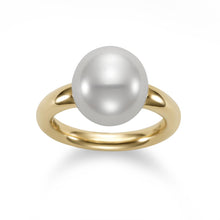 Load image into Gallery viewer, Mastoloni 18K Gold Ring Freshwater Pearl Ring
