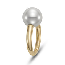 Load image into Gallery viewer, Mastoloni 18K Gold Ring Freshwater Pearl Ring
