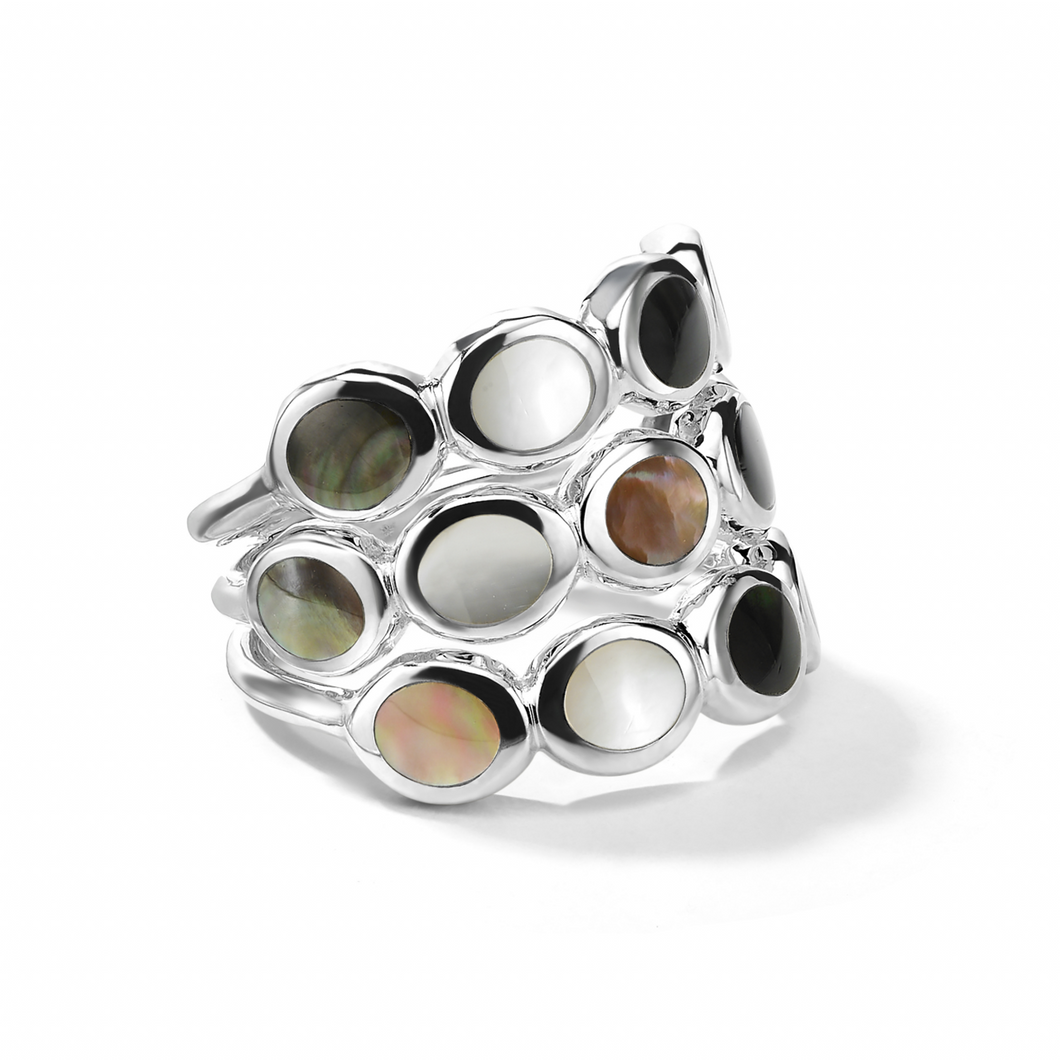 Ippolita Sterling Silver 'Rock Candy' Three Band Ring