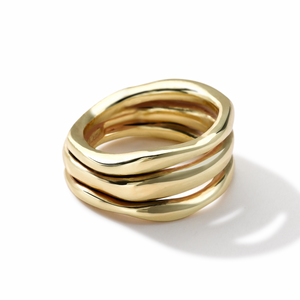 Ippolita 18K Gold 'Classico' Triple-Band Squiggle Ring