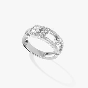 Messika 'Move Classic' 18K White Gold Diamond Ring